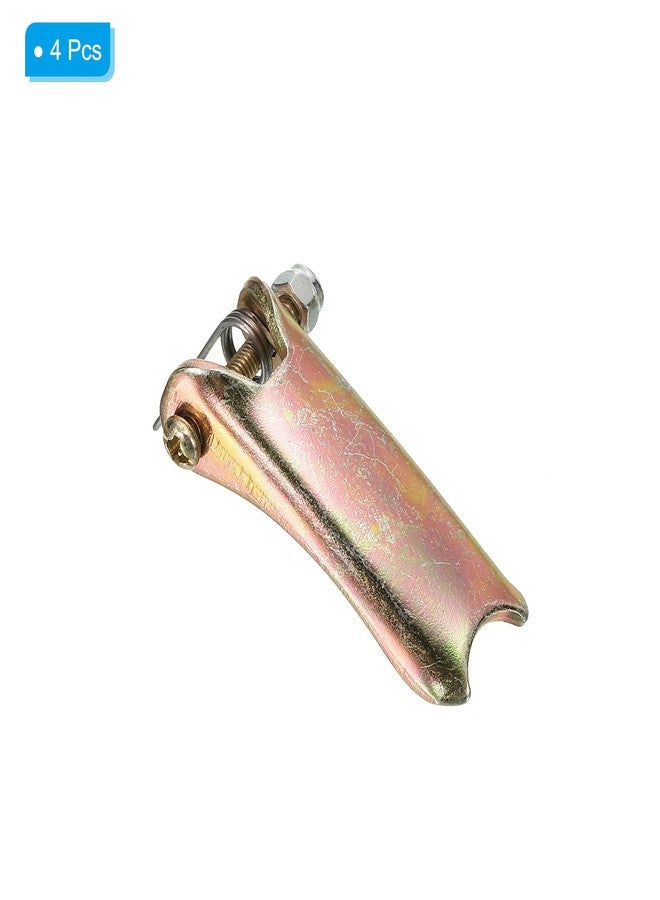 PATIKIL 1.7 Inch Hook Safety Latch Kit, 4 Pack Metal Towing Hitch Replacement for Clevis Hook Trailer, Golden Tone - Image 3